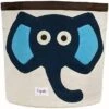 3 Sprouts Storage Bin Elephant Navy