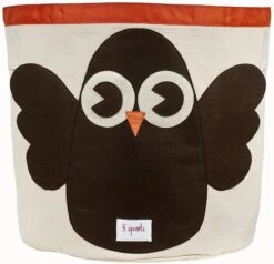 3 Sprouts Storage Bin Snowy Owl