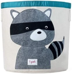 3 Sprouts Storage Bin Raccoon