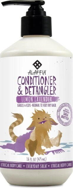 Alaffia Baby & Kid's Shea Conditioner & Detangler Lemon Lavender 475 Ml