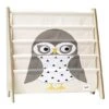 3 Sprouts Book Rack Owl