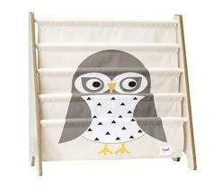 3 Sprouts Book Rack Owl