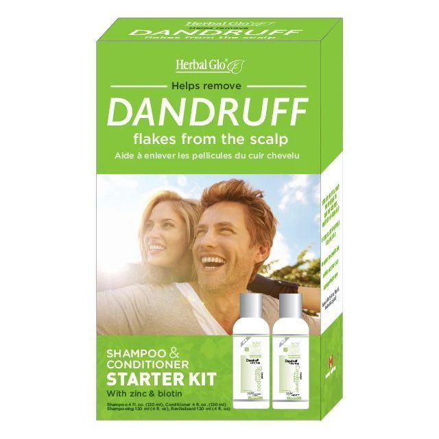 Herbal Glo Dandruff Shampoo & Conditioner Starter Kit 2x120ml 1 Herbal Glo Dandruff Shampoo & Conditioner Starter Kit 2x120ml