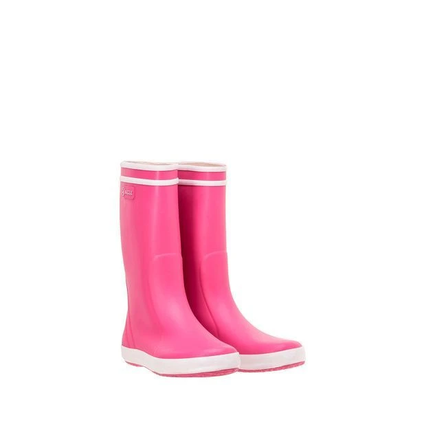 Aigle Little Kid's Lolly Pop Rubber Boots Newrose/Pink 2 Aigle Little Kid's Lolly Pop Rubber Boots Newrose/Pink - Image 2
