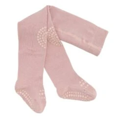 GoBabyGo Crawling Cotton Tights - Dusty Rose