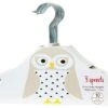 3 Sprouts Hangers (set Of 10) Owl