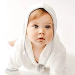 Kyte Baby Bath Robe In Storm With Cloud Trim 4T -Selected Baby Products Stores kyte baby home and bath toddler bath robe in cloud with storm trim 7162015481967 900x 1