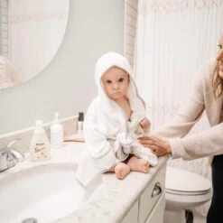 Kyte Baby Bath Robe In Storm With Cloud Trim 4T -Selected Baby Products Stores kyte baby home and bath toddler bath robe in cloud with storm trim 7162017349743 900x 1