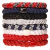 L.Erickson Grab & Go Ponytail Holders Set Of Eight - Nautical