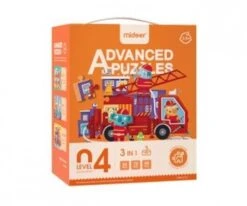Mideer Advanced Puzzles Level 4 - Fire Engine & Rocket & Aircraft 3.5+