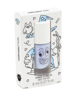 Nailmatic Merlin Kids Water-Based Nail Polish - Pearly Blue 8ml -Selected Baby Products Stores pearlyblue01