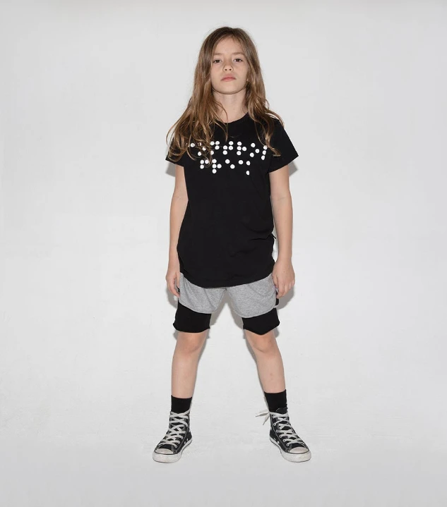 NuNuNu Braille T-Shirt Black 2 NuNuNu Braille T-Shirt Black - Image 2