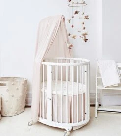 Stokke Pehr Design Sleepi Mini Fitted Sheet - Stork -Selected Baby Products Stores sleepi mini stork slide1 39239