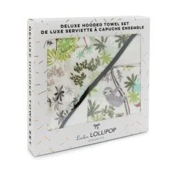 Loulou Lollipop Deluxe Hooded Towel Set - Sloth -Selected Baby Products Stores sloth hooded towel 1 787f4959 de81 440e a7f9 39eee4b3406c 1024x1024