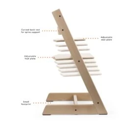 Stokke Tripp Trapp Chair - Natural -Selected Baby Products Stores tt moveableplates features