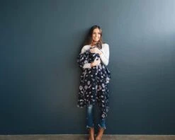 Little Unicorn Cotton Muslin Swaddle Single Dark Coneflower -Selected Baby Products Stores ub0190 little unicorn cotton swaddle dark coneflower ls12 1024x1024