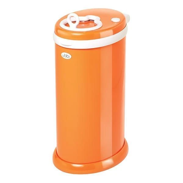 Ubbi Diaper Pail Orange 1 Ubbi Diaper Pail Orange