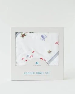 Little Unicorn Cotton Hooded Towel & Wash Cloth Mermaid -Selected Baby Products Stores uh0016 little unicorn cotton hooded towel mermaid lu 2 1024x1024