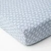 Little Unicorn Cotton Muslin Crib Sheet Blue Grass