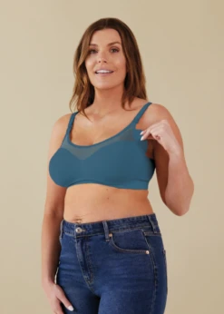 Bravado Designs The Body Silk Seamless Sheer Nursing Bra - Midnight Sky Size S