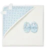Petit Bateau Organic Hooded Towel 2 Pieces Gift Set- Blue